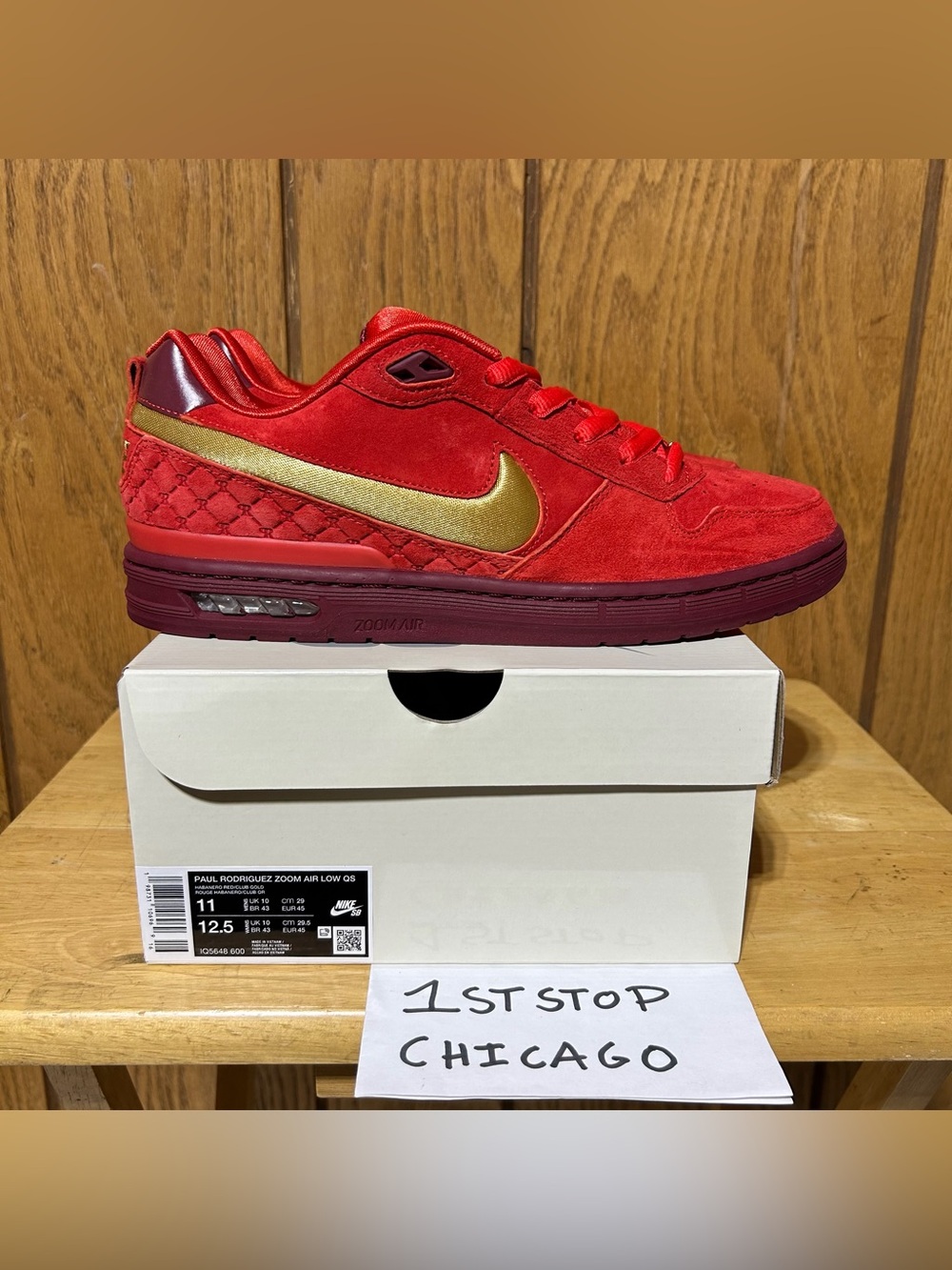 Nike SB Air Zoom Paul Rodriguez 1 Habanero Red All Star IQ5648-600 Mens 11 NEW